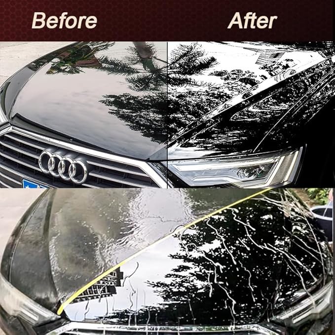 18.6oz Car Coating Spray 6-in-1 Ceramic Paint Sealant Car Wax,Gloss Shine, Extremely Hydrophobic Nano Ceramic Coating, Quick Spray & Wipe Protect Paint, Glass, Wheels, and Trim ﻿ (Pack of 2)
