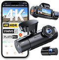 Vantrue New N4 Pro S 4K 3 Channel Dash Cam, Triple STARVIS 2 Dash Camera for Cars, 4K+1080P+2.5K Front and Rear Inside, HDR IR Night Vision, 24/7 Buffered Parking Mode, GPS, Wi-Fi, Support 1TB (RC18)