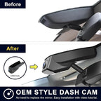 Mangoal 4K Front & 2K Rear 2 Channel HDR Dash Cam, Dual STARVIS 2 IMX678 IMX675 Fit for Chevy Silverado 1500 2019-2021, 1500 Limited 2022 and HD 2020-2023 (Model B), 5GHz WiFi, GPS, 128GB