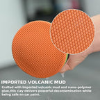 2 Pack Synthetic Clay Bar Pad for Car Detailing, 4.1" Honeycomb Clay Sponge with Rebound Foam, Removes Paint Contaminants and Preps Surface for Waxing