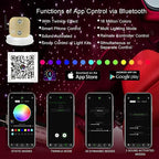AKEPO Car Home 20W Dual Head Fiber Optic Lights, RGBW Twinkle+APP+ Music Mode Star Ceiling Light Kit, 710pcs 4m/13.1ft Mixed Optical Fiber Strands with Remote for Car Headliner/Home Fiber Optic Star