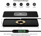 Wireless Car Charger Pad, REESTECQI 15W Wireless Charging Pad for Car Non Slip Phone Car Wireless Charger [40W Car Charger Included] for iPhone 17 16 15 14 13, AirPods 3/Pro 2, Samsung S26/S25/S24