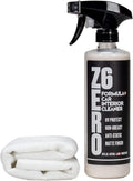 Zero Six - SiO2 Ceramic Interior Cleaner Spray W Microfiber- UV Protection-Anti Static- Anti-Stick Properties | Restores Rubber, Plastic, & Vinyl | Water-Based. Natural Shine