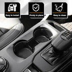 Muslogy Center Console Cup Holder Inserts Compatible with 2024 2025 2026 Ford Ranger Accessories Middle Console Drink Holder Silicone Black Organizer Non-Slip Drink Stopper