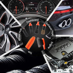 SPTA 8Pcs Wheel & Tire Brush Car Detailing kit, Easy Reach Wheel and Rim Brush, 5pcs Detailing Brushes, Short Handle Cleaning Brush, 1pc Microfiber Cleaning Cloth, Great to Clean Dirty Tires