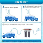 AKM Deionized Spotless Car Wash Rinse Water System, Color Change Resin, with Hose Nozzle Set, Spotless Water System for car wash, Spot-Free Water System for Car Washing, RV, Window,Boat
