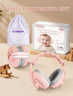 Baby Headphones for Noise, 2-in-1 Baby Ear Muffs Noise Protection for Ages 0-48 Months