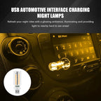 USB LED Car Interior Atmosphere Light, Auto Interior Lights, Plug-in USB Automotive Light, Universal Portable Auto Ambient Lighting Kit Car Accessories for Cars, Bedroom, Hallway (Warm Color)