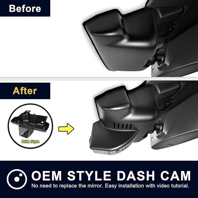 Mangoal 4K Dash Cam Custom fit for Subaru Crosstrek 2024 2025 2026(Model B),Base Limited Premium Sport Wilderness etc, Integrated OEM Look, UHD 2160P Video, App & WiFi, 64GB Card