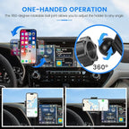 Car Phone Holder Fit for Toyota Highlander 2020-2025 L LE XLE XSE Accessories (Only fit for 8-Inch Screen), Cell Phone Mount Hands-Free 360° Rotation Automobile Cradles