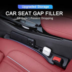 No Drop Seat Guard, Car Seat Gap Filler, Car Gap Filler Organizer, Universal Drop Seat Guards for Car Accessories Interior Prevent Stop Cellphone Wallet Keys Coins and Card from Dropping (black 1)