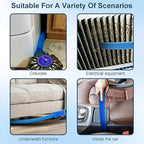 Dryer Vent Cleaner Kit – Flexible Brush & Universal Vacuum Attachment for Lint Removal, Dryer Duct and Vent Cleaning Tool for Dryer, Washer, Car Vents & Air Ducts