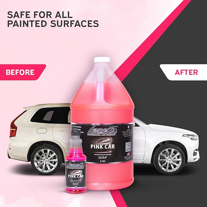 LANE'S Car Cleaning, Car Wash Soap The Perfect Shampoo for Auto, Exterior Care Products, High Foaming with Gentle Formula, 32 ounces
