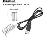 ACROPIX 10mm 0.39" 2W LED Aluminum Light Source Illuminator Decoration USB LED Light for Car DIY White - Pack of 1
