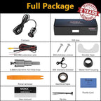 NATIKA Backup/Front/Side View Camera: No Distortion Effect Starlight Night Vision HD Metal Flush or Surface Mount 720P AHD and TVI Reverse Rear View Backup Camera for Cars Pickup Trucks SUVs RVs Vans