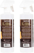 Amazing Leather Cleaner/Conditioner/Deodorizer | Powerful, Natural Enzyme Cleaner | USA Made | Great for Leather & Vinyl, Furniture, Boots, Purses, Clothing | Removes Stains Spray & Wipe (16oz 2 PK)