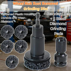 Wheel Hub Resurfacing Kit,Wheel Hub Cleaning Kit, Brake Hub Cleaning Kit Includes 5 Pads,Quick Rust Removal for Lug Studs and Rotors，Fits Power Drill or 1/2" Impact Driven Wrenches