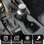 Muslogy Center Console Cup Holder Inserts Compatible with 2022-2025 2026 Nissan Frontier Accessories Middle Console Armrest Front Drink Stopper Non-Slip Organizer Drink Cup Holder Organizer