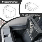 Muslogy Auto Center Console Organizer Safe Vault Lock Box Armrest Storage Compatible With Ford Maverick 2022-2025 2026 Center Console Insert Security Vault Organizer with 4 Digit Combo Password