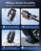 Ecogenix Tesla to J1772 Charger Adapter, Max 80A 240V for J1772 EVs Only, NACS to J1772 Electric Vehicles Charging Adapter, Compatible with Tesla Mobile Charger, Wall Connector, Destination