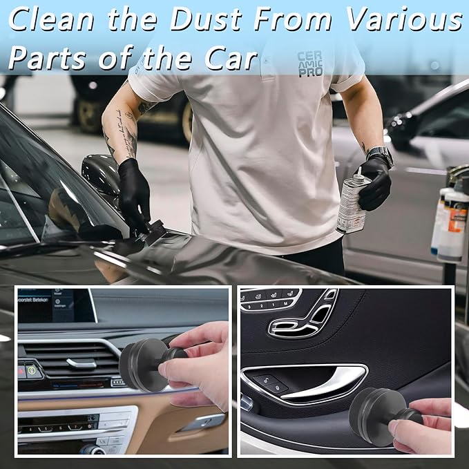 Car Tire Shine Applicator Brush, Auto Tire Detail Brushs, Portable Car Tire Brush with Seal Cover Design, High Density Soft Shine Applicator Brushs, for Auto Detailing Cleaning