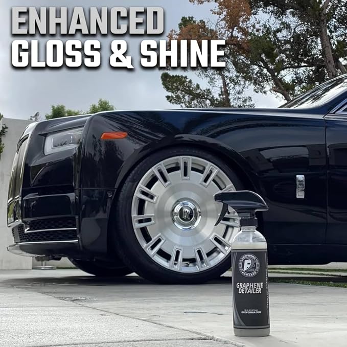 ExoForma Graphene Detailer & Sealant Spray - Gallon (128 Fl Oz) - Ultra Shine, Gloss & Durable Long-Lasting Protection from Elements with Hydrophobic Action - For Paint, Glass, Wheels & Gelcoats