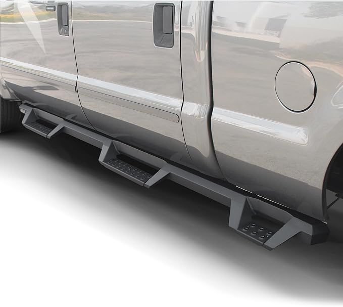 Westin 56-534015 HDX Drop Wheel to Wheel Nerf Bars fits 1999-2016 F250 F350 F450 F550 Crew Cab 6'75" Bed Textured Black Pair