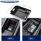 RUNROAD Center Console Organizer Tray Compatible with Mercedes Benz 2020-2026 GLE Class W167 350 450 AMG 53 GLS X167 450 580 63 Accessories, Middle Console Organizer GLE350 Armrest GLE450 Storage Box