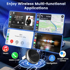 Carlinkit Mini Ultra3 Wireless CarPlay & Android Auto Adapter for OEM Wired Cars - 2.4/5Ghz WiFi Fast Boot, Plug & Play, Online Update, Mini Desgin Compatible with iOS 10+/Android 11.0+