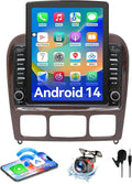 Android 14 Car Radio Compatible with Mercedes Benz S-Class W220 1998-2005,4G+64GB,9.7" Touch Screen Car Stereo with Wireless Carplay Android Auto,FM/GPS/SWC/Mirror Link/Backup Camera