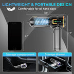 Car Vacuum Cleaner Cordless, 22000PA High Power Portable Handheld Vacuum & Compressed Air Duster, Mini Vacuum with LED Display, 3 Modes Brushless Motor for Car, Home, Office, Camping