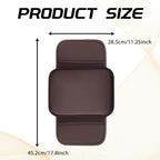 Car Center Console Cover, Leather Comfort Armrest Cover with 2 Storage Bag, Interior Car Accessories Universal Car Arm Rest Cover Pad for Car Decoration and Storage, Fit for Most Vehicle (Brown)