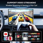 CarlinKit CarPlay Ai Box Magic Box Android 13.0 System Wireless CarPlay Adapter Android Auto Support Netflix YouTube Google GPS+Glonass 4GNetwork.for iPhone & Android Phone,Wired to Wireless,8GB+128GB