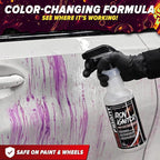 Carfidant Iron Ignitor - Iron Remover & Wheel Cleaner - Color-Changing Purple Decon Spray for Brake Dust, Rust, Fallout - Safe on Paint, Rims & Metal - Car Detailing - pH Neutral - 32oz