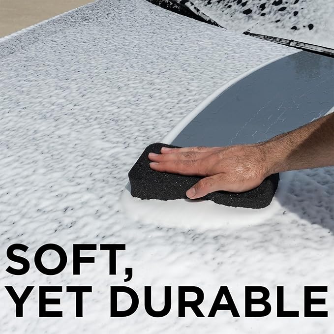 Esoteric Elite Car Wash Sponge, Ultra Soft Japanese Foam, Scratch Free Soft Foam Car Detailing, Softer Than Microfiber Car Wash Mitt, Prevents Swirls in Clear Coat Paint, Use with Any Soap