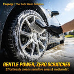 9-Piece Car Cleaning Kit - Waterproof Glove, Dual-Hardness Brushes, Flat Rim Brush & Absorbent Towel | Scratch-Free for All Vehicles, Gift for Car Enthusiasts
