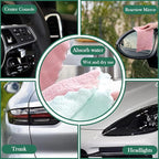 High Density Ultra Soft Detail Brush Car Interior Dust Brush Accessories Car Detailing Brush Soft Hair Wooden Brush Deep Cleaning Tool Kit Keyboards Laptop Sofa Dusting Brush (A-1PC)