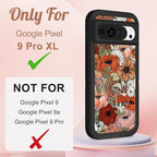 for Google Pixel 9 Pro XL Case - Compatible with MagSafe Women Cute Girls Magnetic Protective Cover Girly Kawaii Mushroom Design Heavy Duty Shockproof Phone Case for Pixel 9 Pro XL 6.8"