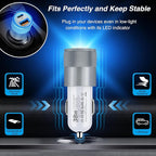 Car Charger, 5 Pack 38W Dual Ports USB-C & USB-A Cigarette Lighter Adapter Fast Charging Car Phone Charger for iPhone 16e 16 15 14 13, Samsung S25 S24, Pixel Cargador para Carro Phone Plug for Car