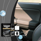 Long-Lasting Trim Restorer - 100ml Interior Polish, Car Dashboard with Applicator Sponge, Black Restorer with Protective Gloves, Detailing Supplies, Shine Coat for Interior Restoration