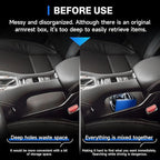 SXCY for 2026 Honda HRV Center Console Organizer for 2024 2025 2026 Honda HRV Accessories TPE Under Console Tray for 2024 2025 2026 HRV HR-V Under Console Storage Organizer