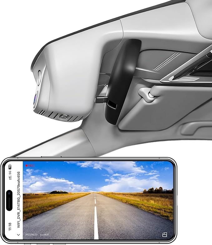 mangoal STARVIS 2 Front 4K HDR Dash Cam IMX678, Custom Fit for Gen6 CR-V & CR-V Hybrid 2023-2026(Gray)(Model B), 5GHz WiFi, GPS, 64GB Card