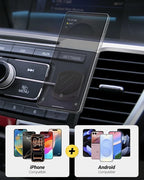 Scosche MagicMount Flush Extra Strength Magnetic Car Mount for Dashboard and Flat Surfaces, Low Profile Car Cell Phone Holder with Thick Metal Plate, Compatible with iPhone and Android, Not MagSafe
