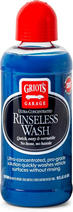 Griot's Garage Rinseless Wash for Car Cleaning and Detailing, No-Rinse Cleaner, Washing Liquid for RVs, Boats, Trucks, Motorcycles, 16 oz