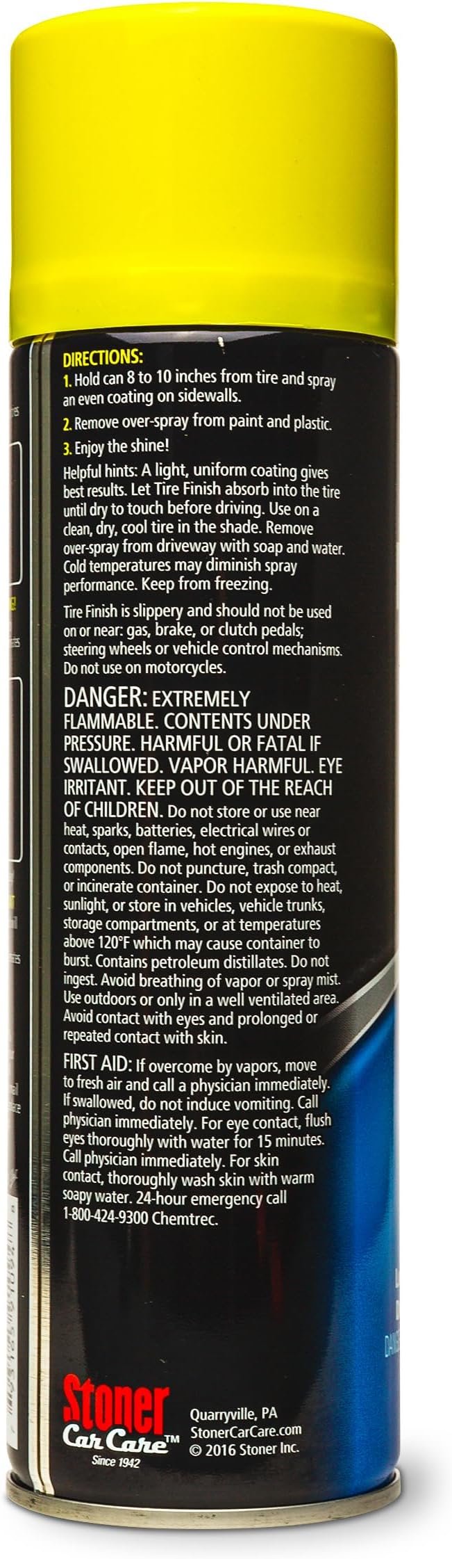 Stoner Car Care 91094-2PK More Shine Tire Finish – Tire Shine Spray Restores Deep Matte Black Finish with Long-Lasting Rain-Resistant Protection, Dry-to-Touch – 12 oz (Pack of 2)
