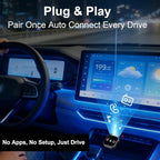 2026 Upgrade 3 in 1 Screen Mirror Adapter - Mirror Phone to Car Screen, CarPlay for iPhone/Android, Auto Connect Dual 2.4/5GHz WiFi & 5.0 (1PCS)