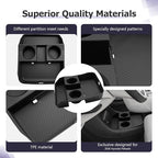 LUWU Low Center Console Organizer Compatible with 2026 Hyundai Palisade Accessories Palisade LX3 2026 Accessories Armrest Console Organizer Armrest Lower Storage Tray (Only for 7-Seat)