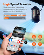 70mai Dual Dash Cam Front and Rear 4K, Car Camera for Cars with Sony IMX678, STARVIS 2 Night Vision, 4G LTE, AI Motion Detection, ADAS, 5GHz Wi-Fi 6, Parking Monitor, Voice Control (4K Omni X800)