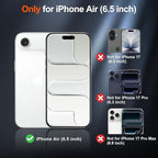 SUPFINE Magnetic for iPhone Air Case (Compatible with MagSafe)(Military Grade Drop Protection) Slim Translucent Matte Shockproof with Anti-Fingerprint Phone Cover for 17 Air,Cangling Green