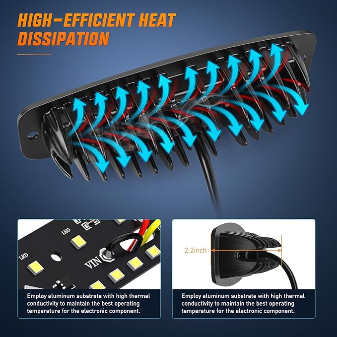 Nilight Flush Mount LED Pods 2PCS 6 Inch 60W LED Work Light Flood Spot Beam Combo Backup Driving Lights Fog Lamp Reverse Grill Mount Lighting for Offroad 4x4 Truck SUV